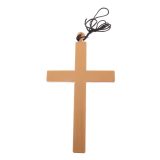 Verkleed artikel sieraden - nonnen/priester/monniken/dominee ketting met groot kruis - 23 cm -