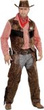 Widmann - Cowboy & Cowgirl Kostuum - Stoere Cowboy Man / - Jongen - Bruin - Large - Carnavalskleding - Verkleedkleding