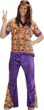 Widmann - Hippie Kostuum - Hippie Dude Fluweel Mr Dude Kostuum Man - Multicolor - Small - Carnavalskleding - Verkleedkleding