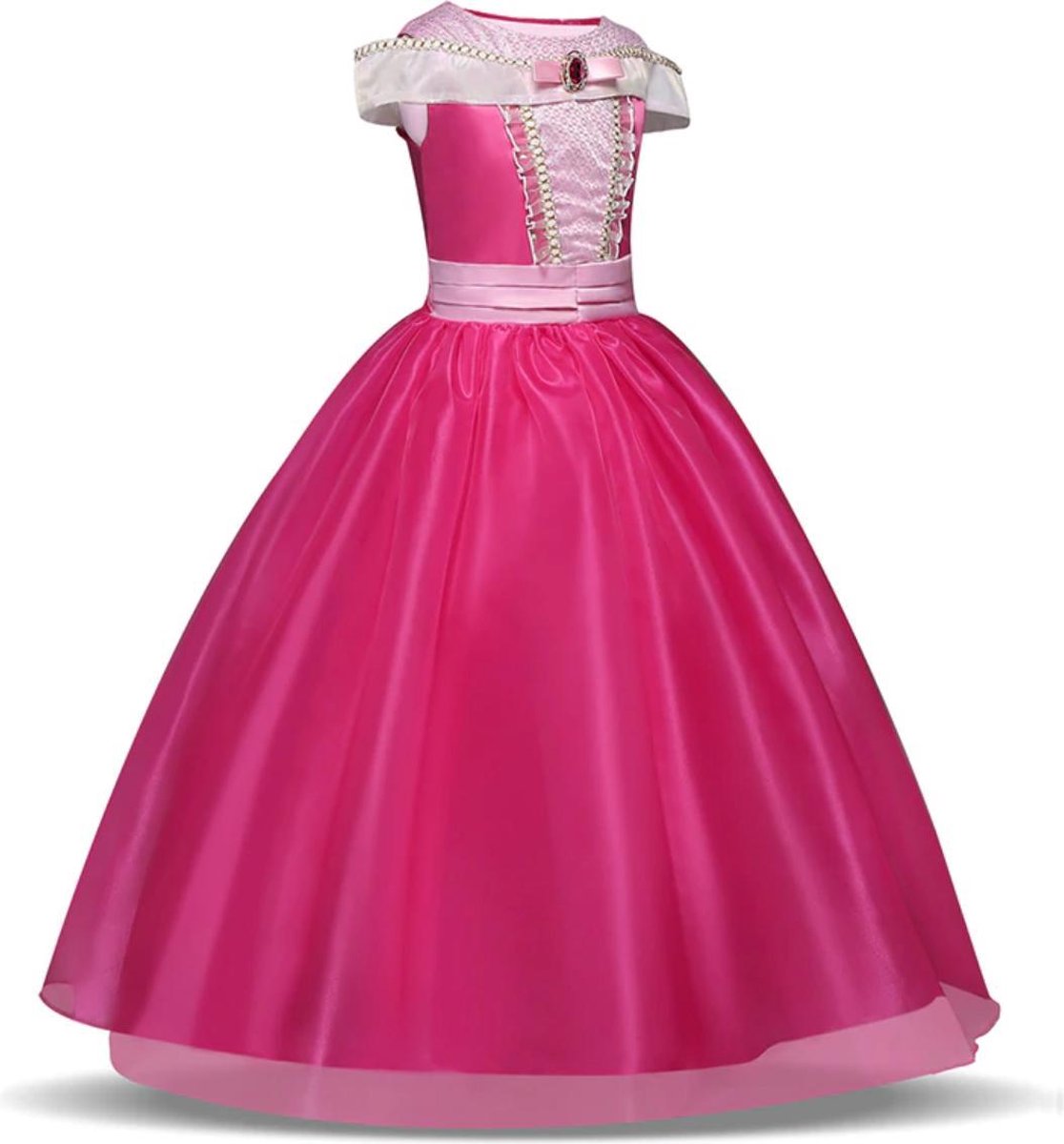 WiseGoods - Prinsessenjurk Meisje - Prinses Kostuum - Verkleedkleding - Kinderkostuum - 6-7 jaar - 116-122