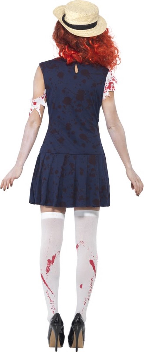 Zombie Halloween kostuum van schoolmeisje volwassenen - Verkleedkleding - Large