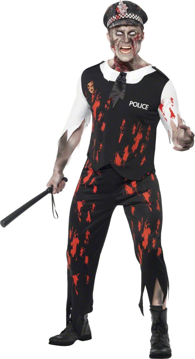 Zombie agenten kostuum voor mannen (Halloween) - Verkleedkleding - Large