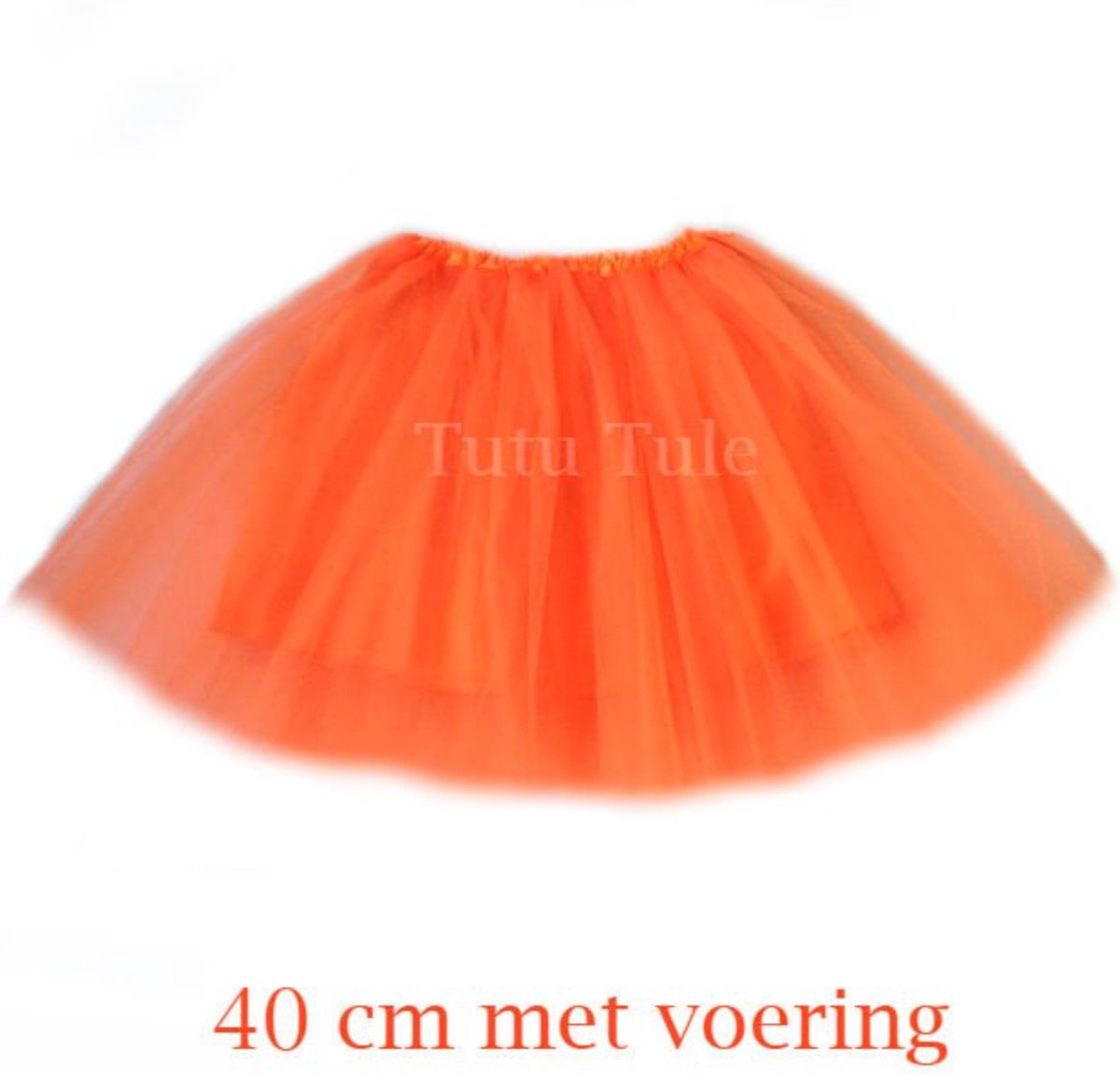 tutu - oranje met voering - 40 cm