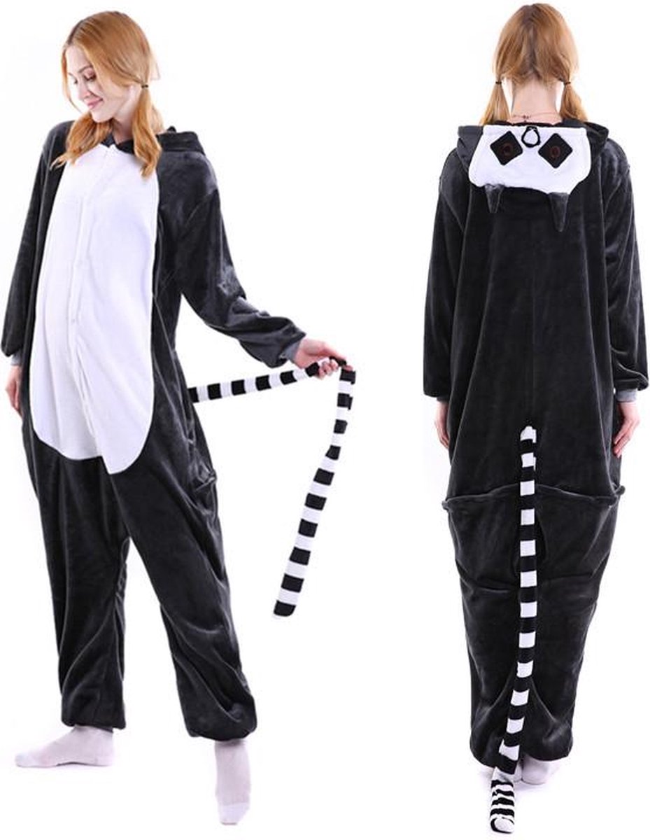 Aap onesie maat 134/140 - Dieren - Verkleedkleren - kinderen - jongens - meisjes - Huispak