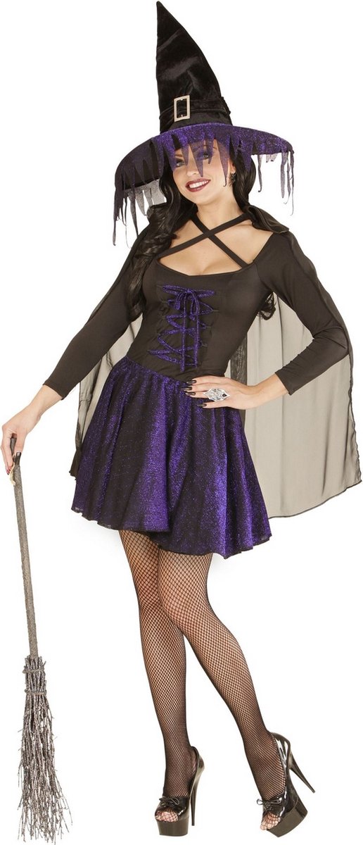 Blauwzwart heksen Halloween kostuum voor dames - Verkleedkleding - Large