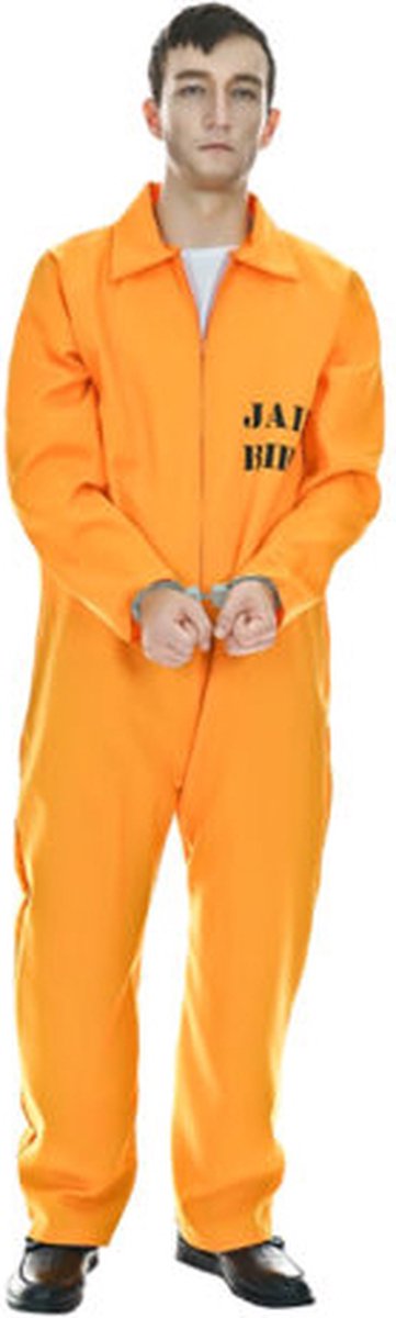 Boevenpak - Oranje overall - Gevangenis kostuum - Carnavalskleding - Carnaval kostuum - Heren - Maat XL