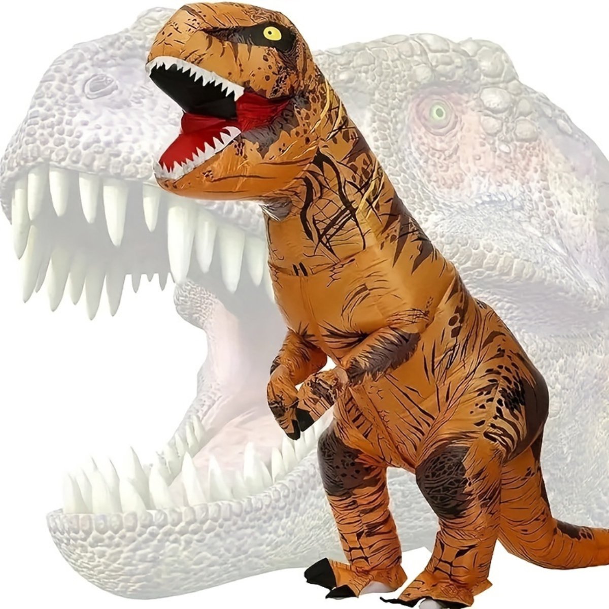 Bovista Dino Pak - Kostuum - Opblaasbaar - Dinosaurus - Opblaas - Halloween - Carnavalskleding - Heren - Dames - Volwassenen - 150-190cm