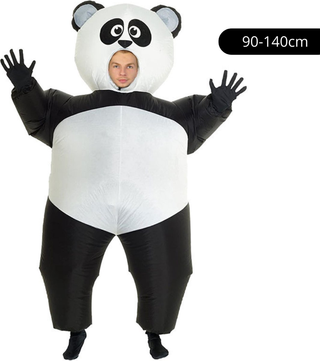 Bovista Dino Pak - Kostuum - Opblaasbaar - Panda- Opblaas - Halloween - Carnavalskleding - Voor Kinderen 90-140cm