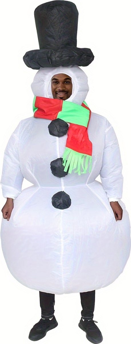 Bovista Halloween Outfit - Halloween Kostuum - Pak - Opblaasbaar Kostuum - Costume - Carnaval - Volwassenen - Sneeuwpop