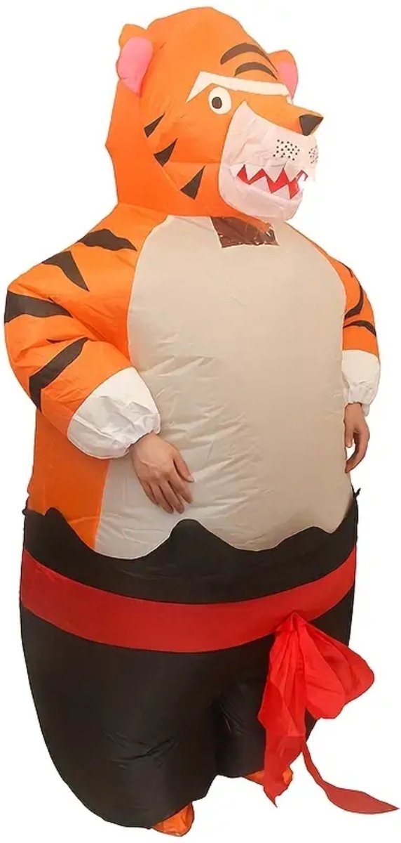 Bovista Opblaasbaar Kostuum - Tijger - Opblaas - Halloween - Carnavalskleding - Voor Volwassenen - Adult 150-190cm