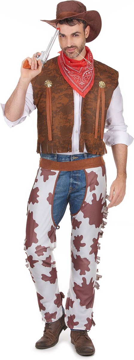 Cowboy kostuum voor mannen - Verkleedkleding - Large