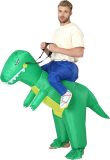 Equivera Carnaval Kostuum - Dinosaurus - Onesize - Opblaasbaar - Carnaval Pak - Halloween Kostuum - Halloween Pak - Feestkleding - Carnaval - Volwassenen - Carnavalskostuum Heren