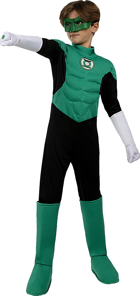 FUNIDELIA Green Lantern kostuum voor jongens - Superhelden Kostuum - Maat: 107 - 113 cm