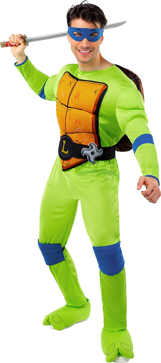 FUNIDELIA Leonardo Kostuum voor mannen- De Ninja Turtles - Maat: M