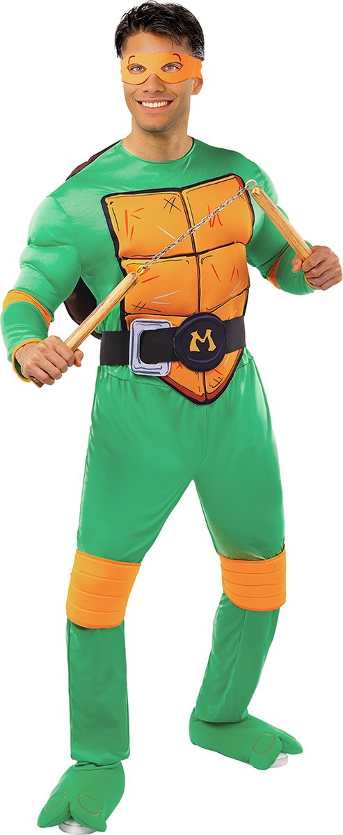 FUNIDELIA Michelangelo Kostuum voor mannen - De Ninja Turtles - Maat: M