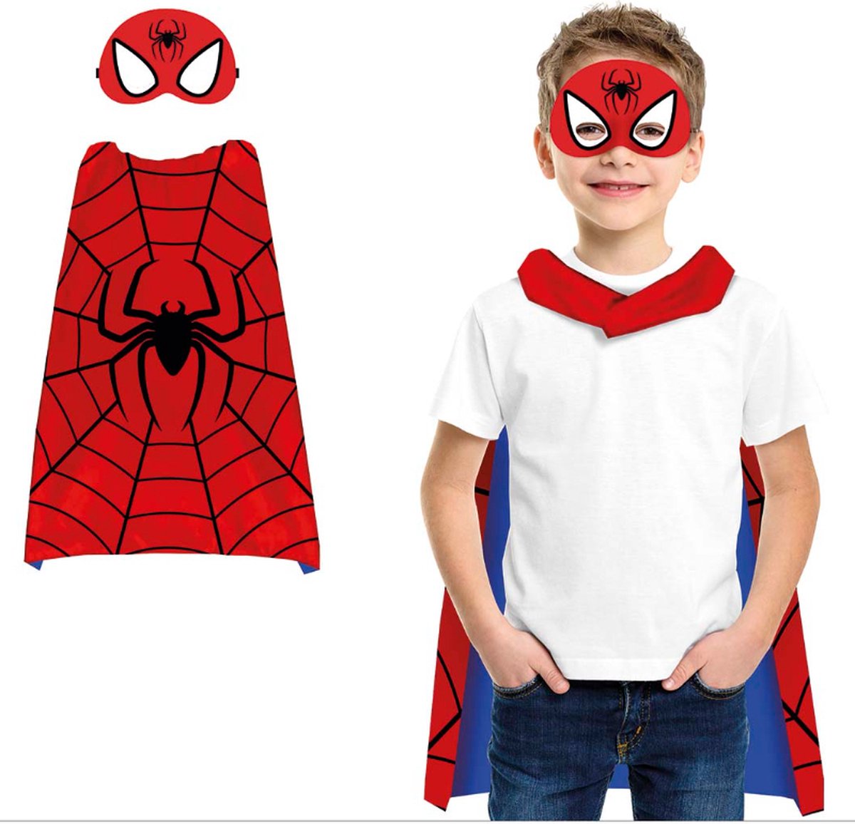 Fiestas Guirca - Verkleedset Spiderman (blauw/ rood) - 70 cm