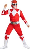 Funidelia | Rood Power Rangerkostuum voor jongens - Films & Series, Superhelden, Tekenfilms - Kostuum voor kinderen Accessoire verkleedkleding en rekwisieten voor Halloween, carnaval & feesten - Maat 135 - 152 cm - Rood