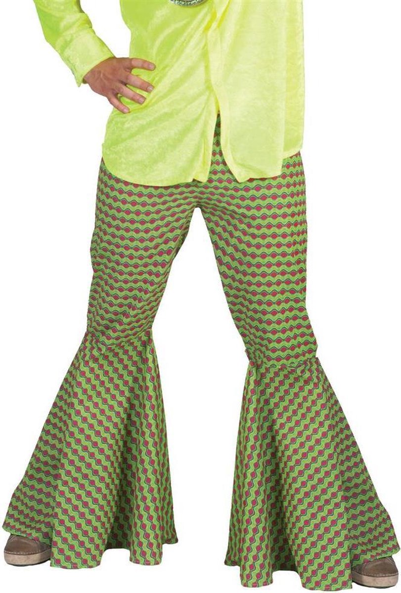 Groene hippie broek man - Maat 52/54