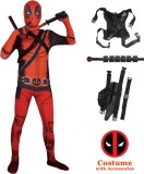 Halloween - DEADPOOL- Superheld - Cosplay - Suits - Kinderen - Kostuums - Flexibele - Jumpsuit - Body met Accessoires