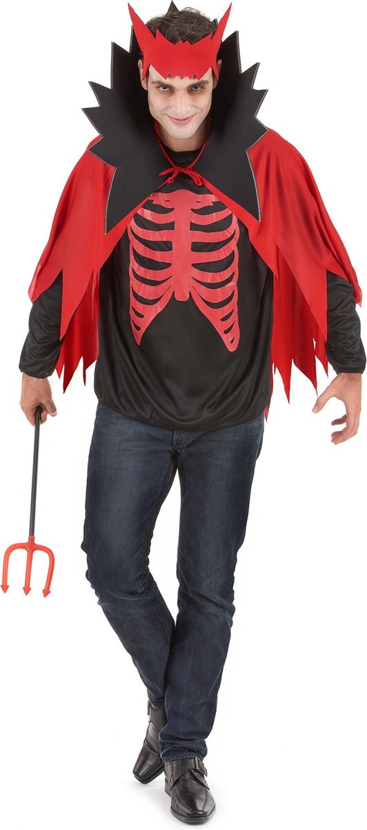 Halloween outfit Rode Duivel voor heren - Verkleedkleding - Medium