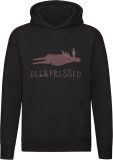 Hert Deerpressed Hoodie - depressief - somber - verdriet - eenzaamheid - woordspeling - dieren - taal - engels - humor - grappig