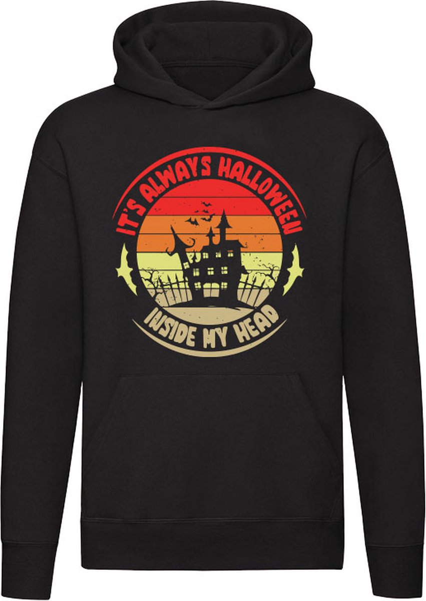 It's Always Halloween Hoodie - spook - eng - griezelig - horror - oktober - cadeau - unisex - trui - sweater - capuchon