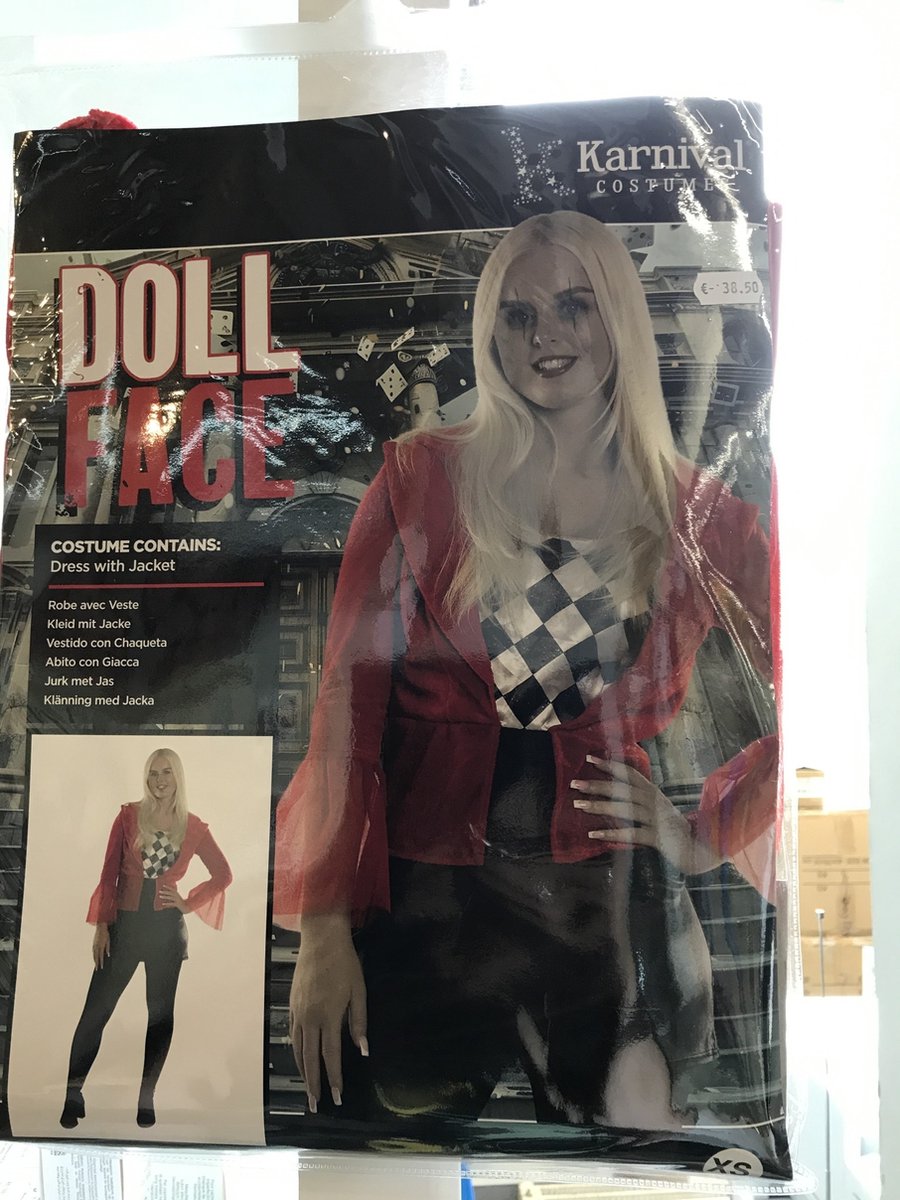 Karnival Costumes Crazy Rebel Kostuum Verkleedkleren voor Dames Carnavalskleding Dames Halloween Verkleedkleren Volwassenen - Polyester - Maat M - 1-Delig Jurk met Jas