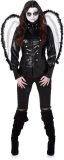 Karnival Costumes Gotische Engel Halloween Kostuum Dames Halloween Kostuum Volwassenen Carnavalskleding Dames Carnaval - Polyester - Maat M - 2-Delig Jasje/Vleugels