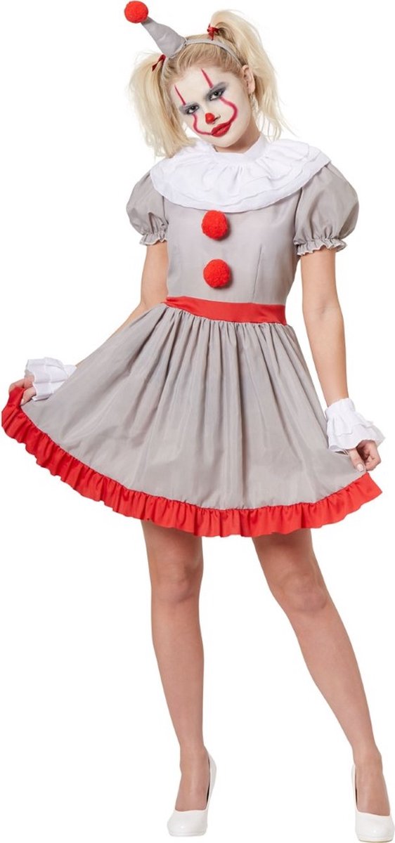 Karnival Costumes Halloween Horror Clown Kostuum Dames Carnavalskleding Dames Halloween Kostuum Volwassenen Verkleedkleding Volwassenen - Polyester - Maat L