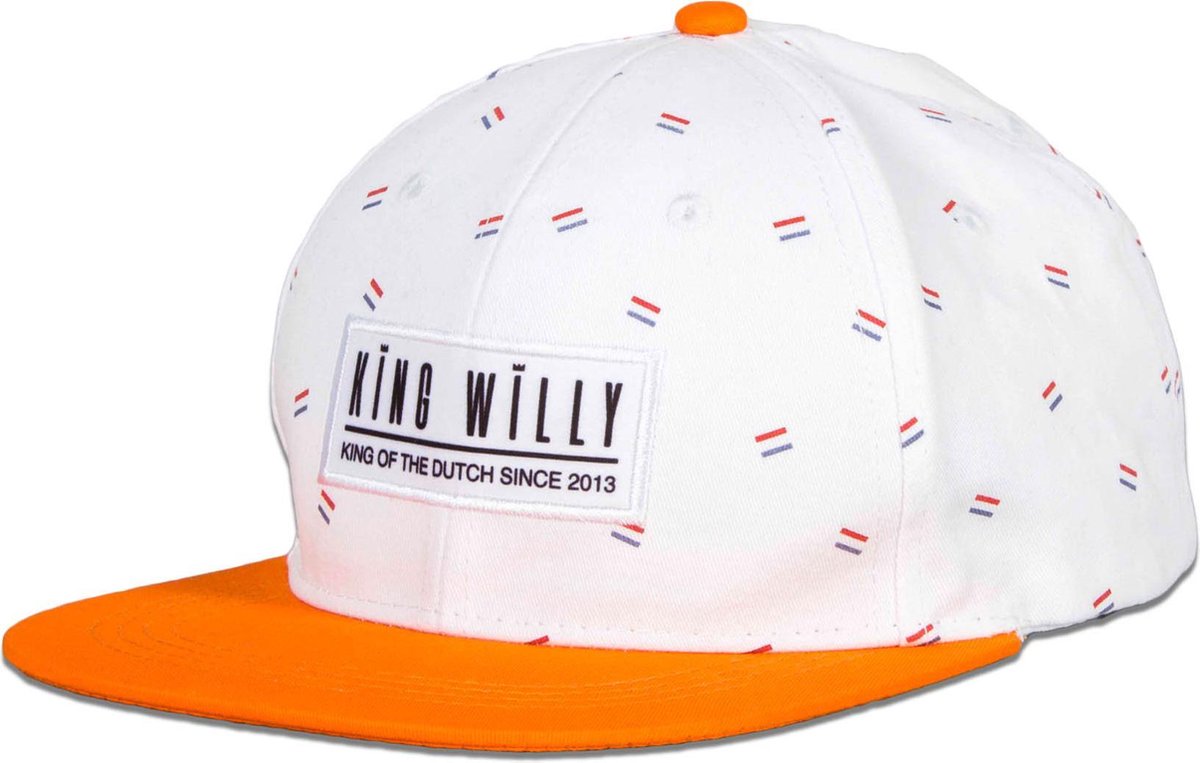 King Willy - EK - Pet - Koningsdag - Dames - Heren - Accessoires - Snapback - Cap - Rood Wit Blauw - Oranje - Vlaggetjes - Nederland