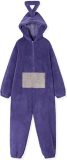 KrijgHonger - Teletubbie Kostuum Kinderen - Paars - 130 (125-135cm) - Teletubbie Tinky Winky - Teletubbie pyjama - Carnavalskleding - Teletubbies - Verkleedkleding - Onesie