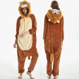 Leeuw onesie maat 146/152 - Dieren - Verkleedkleren - kinderen - jongens - meisjes - Huispak