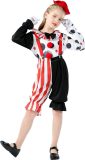 MCBOSON - Verkleedkleding - Halloween killer clown kostuum voor kinderen - 7/12 jaar - horror clown - Halloween joker - Halloween kostuum - Halloween kostuum kinderen - feestje