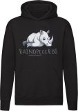 Neushoorn Rhinopeceros Hoodie -nee - niet - hoorn - woordspeling - dieren - taal - engels - humor - grappig