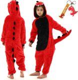 Onesie Dinosaurus huispak Dino kostuum kinderen - 116-122 (120) + hanger verkleedkleding meisje jongen