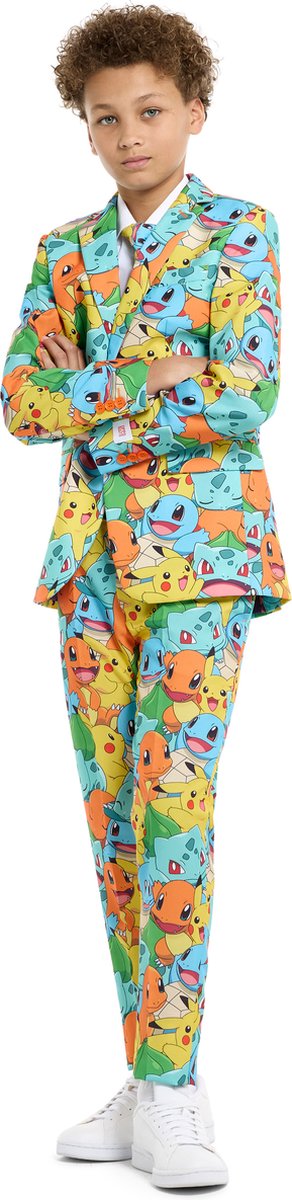 OppoSuits TEEN BOYS POKÉMON™ - Tiener Pak - Nintendo Game Pikachu Bulbasaur Squirtle Charmander Outfit - Meerkleurig - Maat EU 134/140