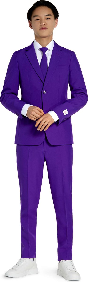 OppoSuits Tiener Purple Prince - Jongens pak - Maat 146/152