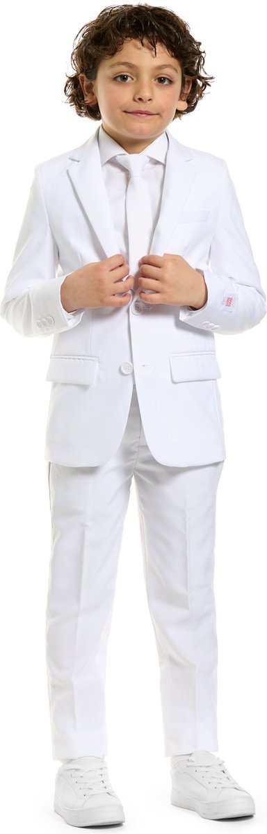 OppoSuits White Knight - Jongens Kostuum - Wit - Feest - Maat 98/104