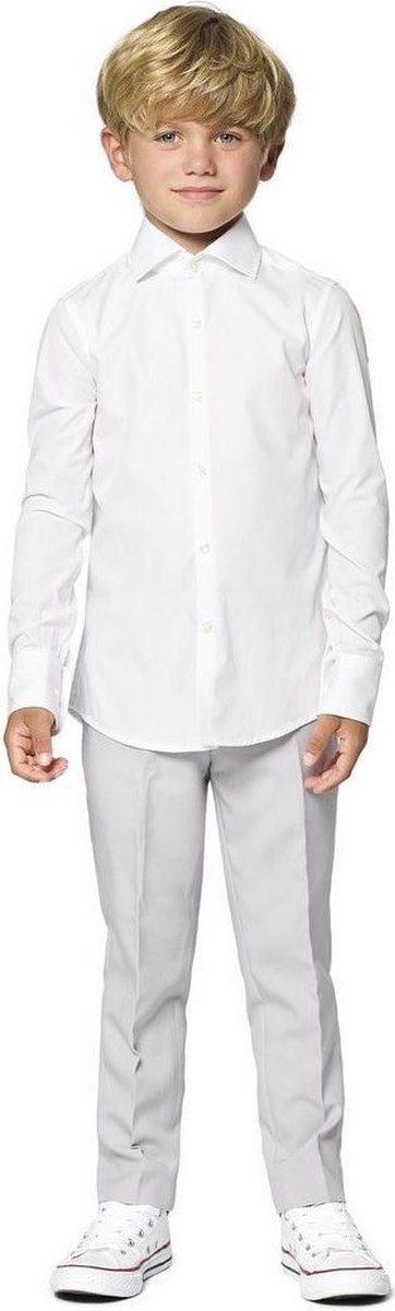 OppoSuits White Knight - Jongens Overhemd - Wit - Feest - Maat 110/116