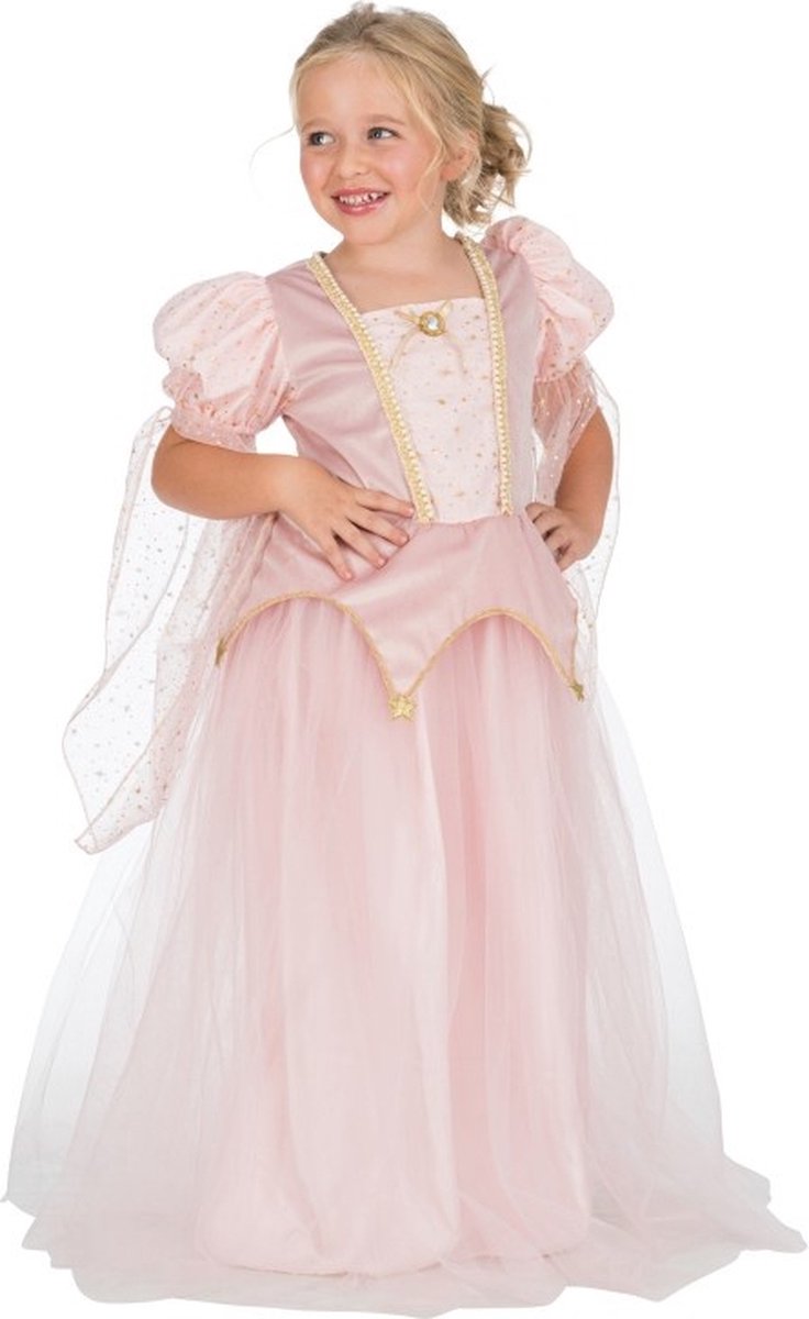 Prinses Jurk Roze Adelia Deluxe - Maat 104