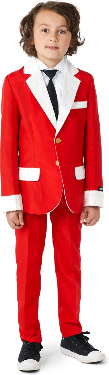 Suitmeister Santa Faux Fur - Kids Pak - Kerstman Pak - Rood - Maat L