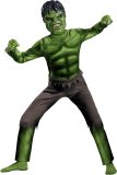 Super hero Marvel Hulk verkleedkostuum + masker voor kinderen - maat L 130-140 cm - Carnaval, Halloween en verjaardag pak kids suit