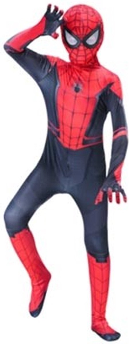 Super hero Marvel Spiderman verkleedkostuum voor kinderen - maat S 100-110 cm - Carnaval, Halloween en verjaardag pak kids suit