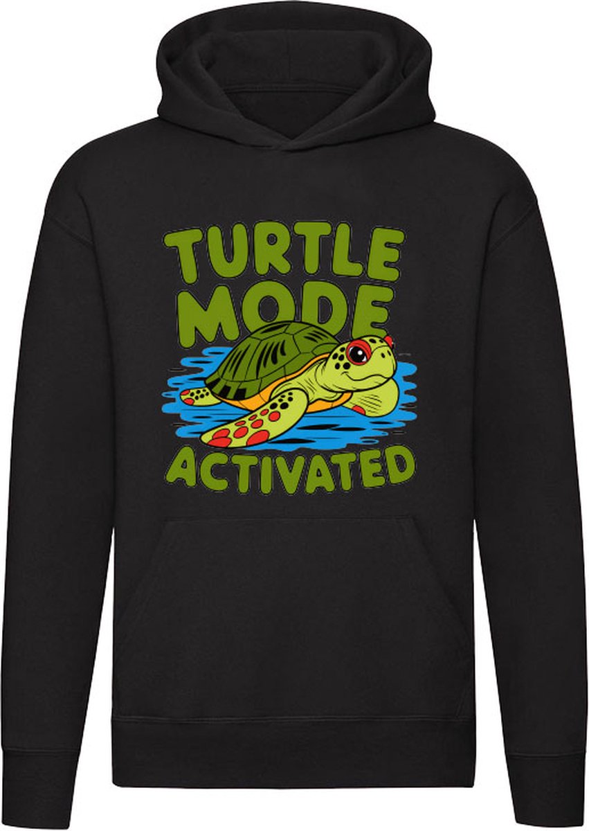 Turtle Mode Activated Hoodie - dieren - schildpad - sloom - moe - lui - grappig - cadeau - unisex - trui - sweater - capuchon