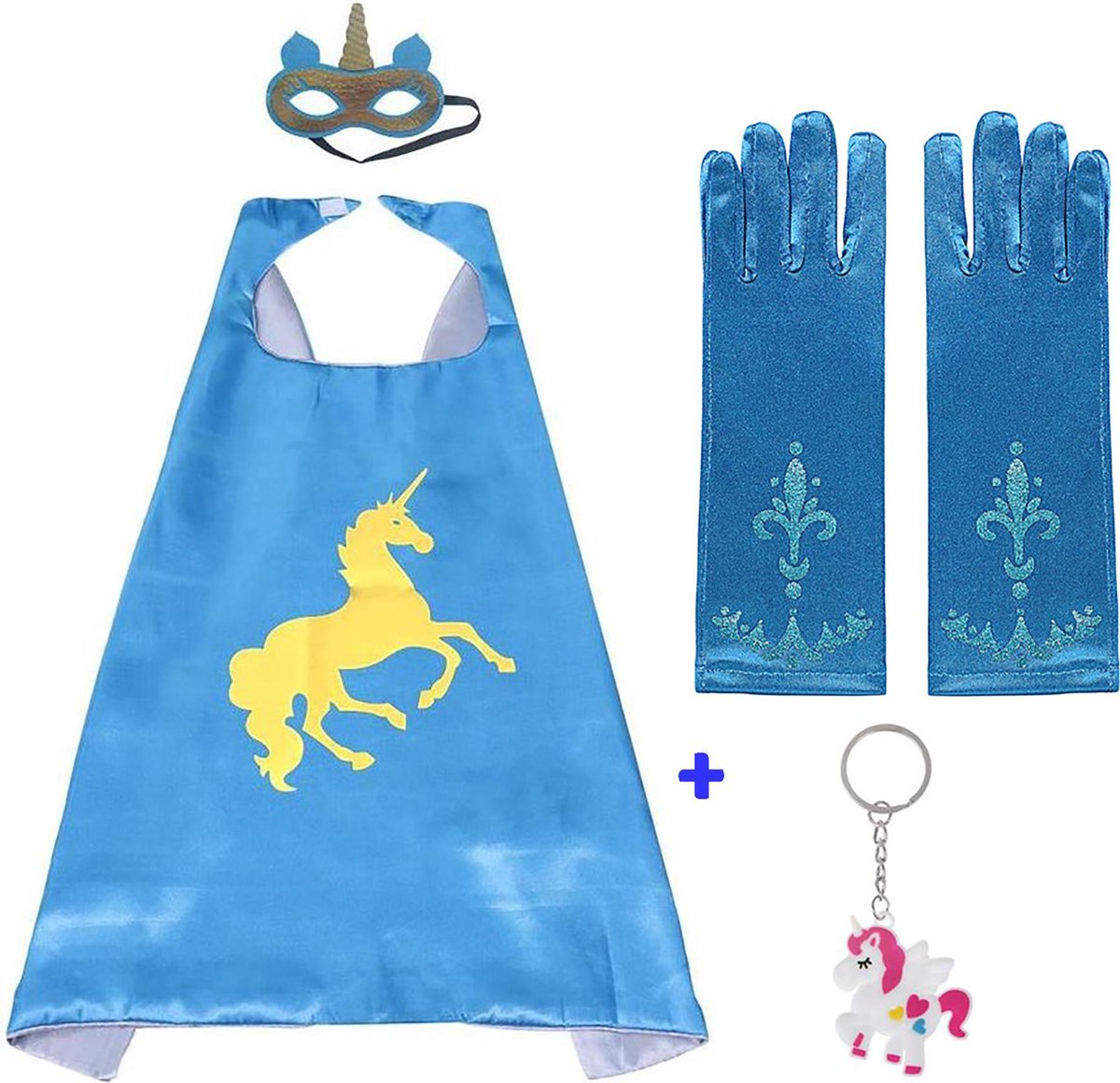 Unicorn - Carnavalskleding kind - verkleedkleding - cape - masker - Unicorn speelgoed