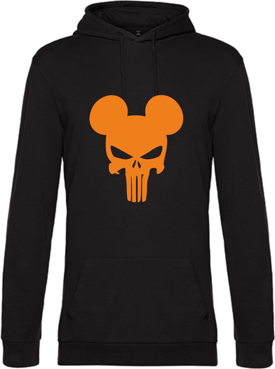 Unisex Halloween Hoodie - Griezel in Stijl met Mickey - LARGE