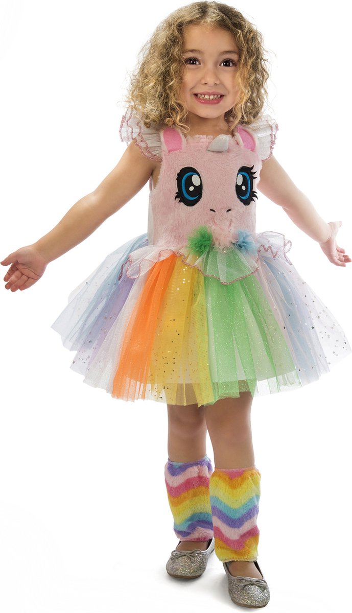 VIVING COSTUMES / JUINSA - Roze anime eenhoorn tutu outfit voor meisjes - 98/104 (3-4 jaar)