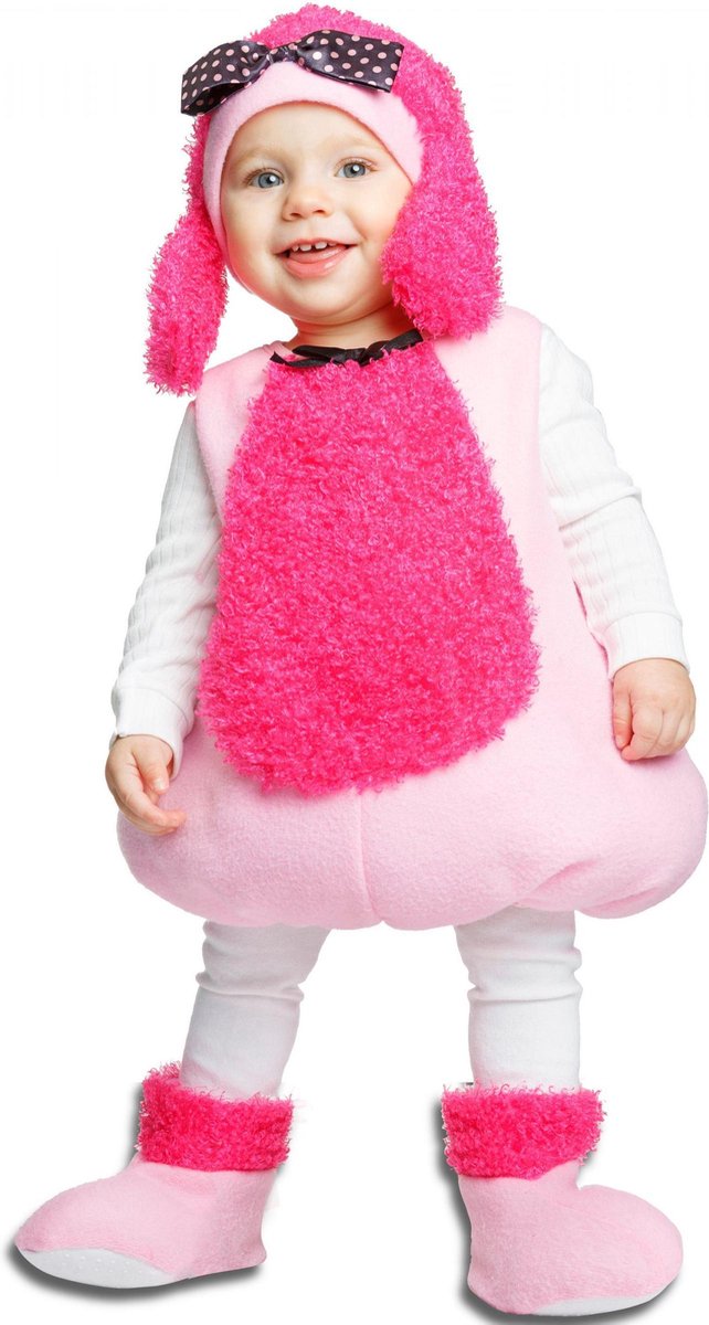 VIVING COSTUMES / JUINSA - Roze poedel kostuum voor baby's - 86/92 (1-2 jaar) - Kinderkostuums