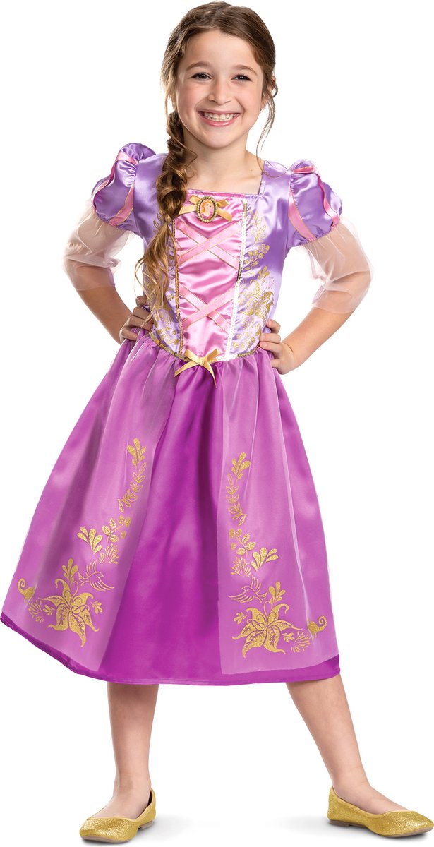 Vegaoo - Rapunzel vermomming met glitters voor meisjes