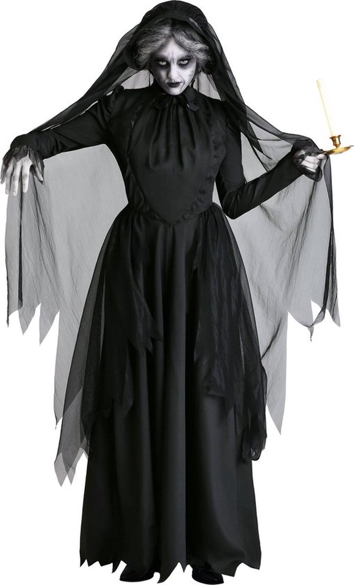 Vemanto Kostuum - Non - Heks - Vampier - Halloween - Vrouwen - Dames - Zwart - M